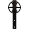 Ekena Millwork Premium Wagon Wheel Roller Hanger w/ Bolts for Barn Door for 1 3/8" Doors, Arch Bronze GB60013RWAB - alternate 4